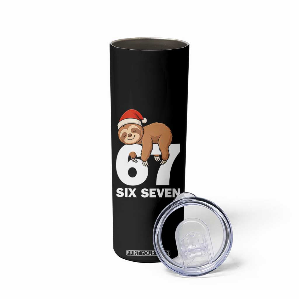 67 Six Seven Skinny Tumbler Funny Sloth Christmas TS14 Print Your Wear