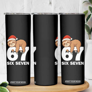 67 Six Seven Skinny Tumbler Funny Sloth Christmas TS14 Print Your Wear
