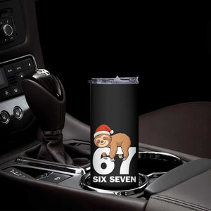 67 Six Seven Skinny Tumbler Funny Sloth Christmas TS14 Print Your Wear