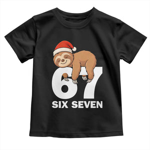 67 Six Seven Toddler T Shirt Funny Sloth Christmas TS14 Black Print Your Wear