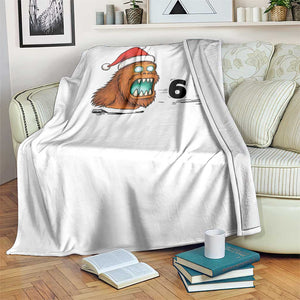 67 Six Seven Throw Blanket Funny Bigfoot Christmas TS14 Print Your Wear