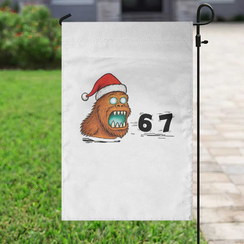67 Six Seven Garden Flag Funny Bigfoot Christmas TS14 Print Your Wear