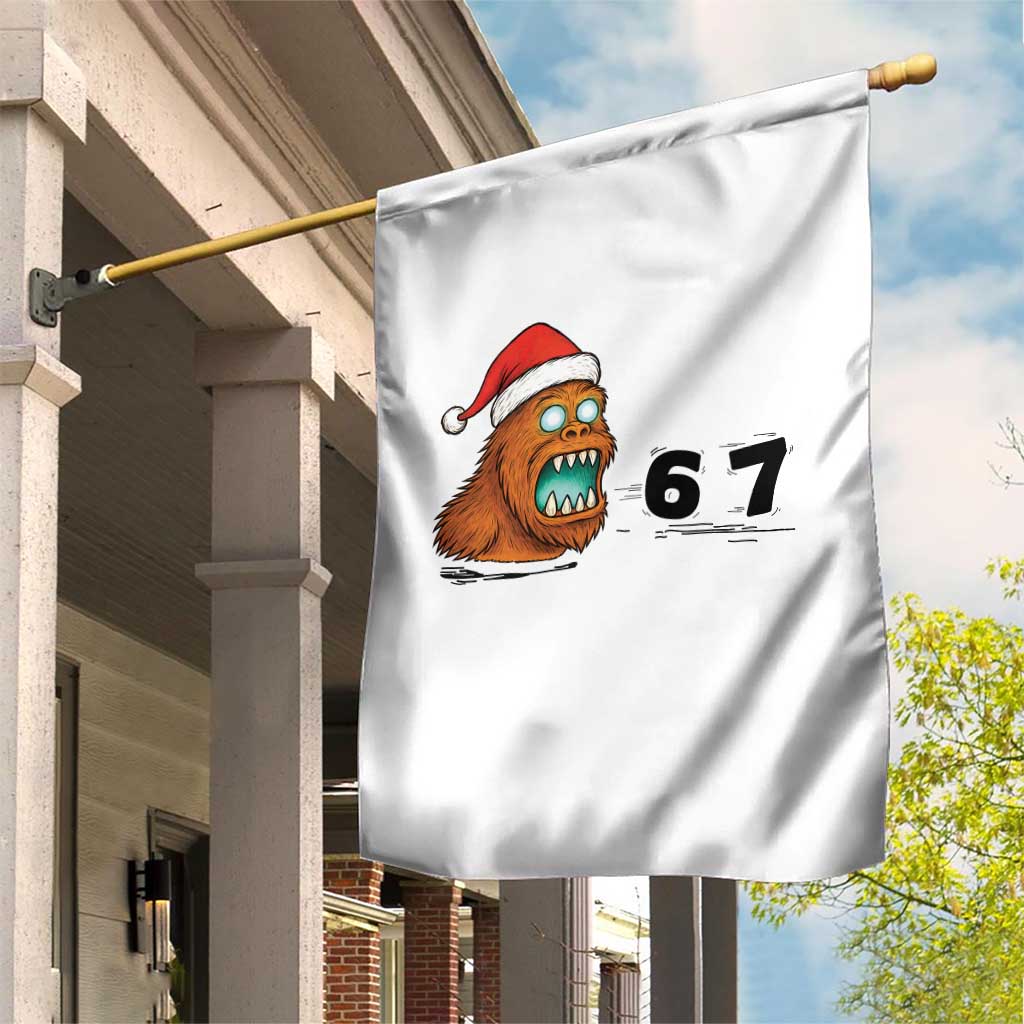 67 Six Seven Garden Flag Funny Bigfoot Christmas TS14 Print Your Wear