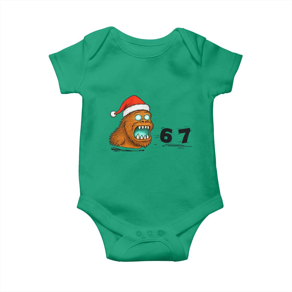 67 Six Seven Baby Onesie Funny Bigfoot Christmas TS14 Irish Green Print Your Wear