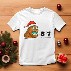 67 Six Seven T Shirt Funny Bigfoot Christmas TS14 White Print Your Wear