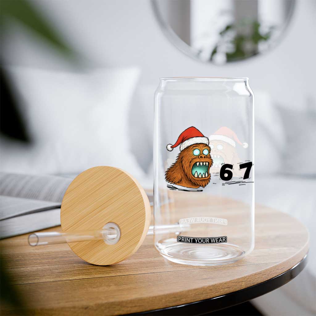 67 Six Seven Glass Can Funny Bigfoot Christmas TS14 Print Your Wear