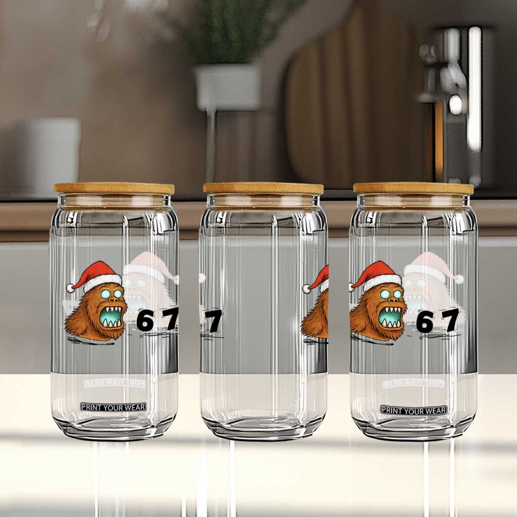67 Six Seven Glass Can Funny Bigfoot Christmas TS14 Print Your Wear