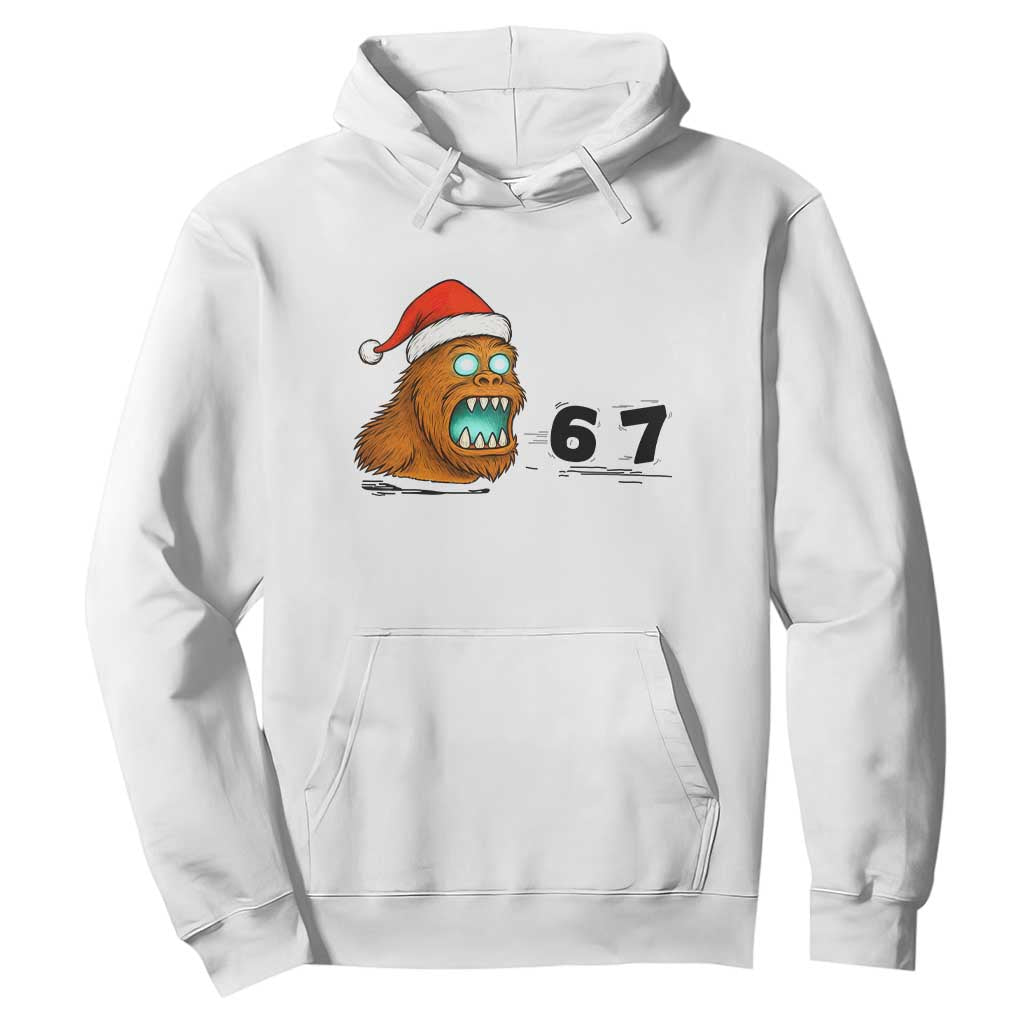 67 Six Seven Hoodie Funny Bigfoot Christmas TS14 White Print Your Wear