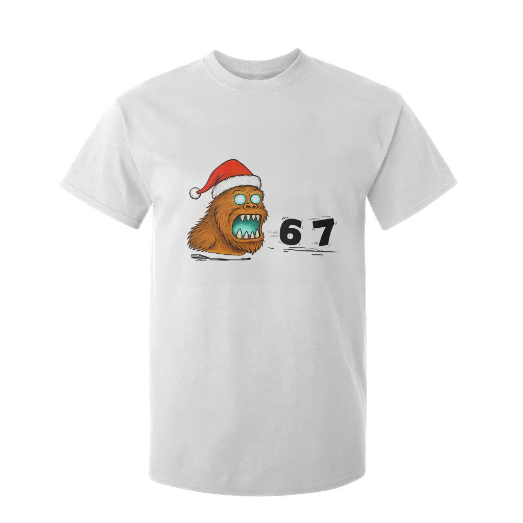 67 Six Seven T Shirt For Kid Funny Bigfoot Christmas TS14 White Print Your Wear