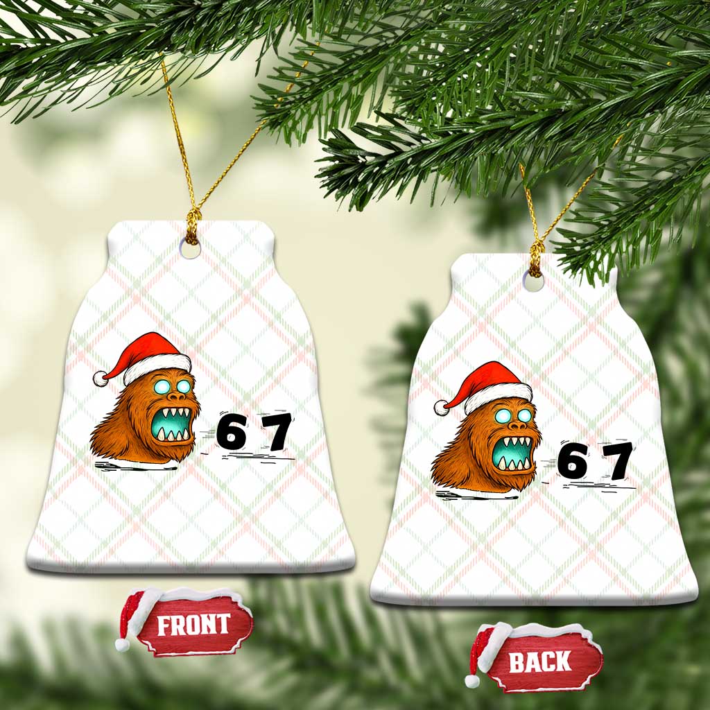 67 Six Seven Ceramic Ornament Funny Bigfoot Xmas TS14 Print Your Wear