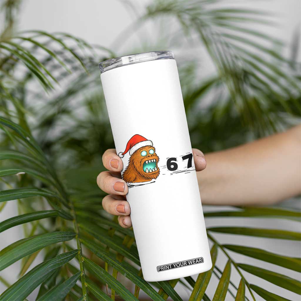 67 Six Seven Skinny Tumbler Funny Bigfoot Christmas TS14 Print Your Wear