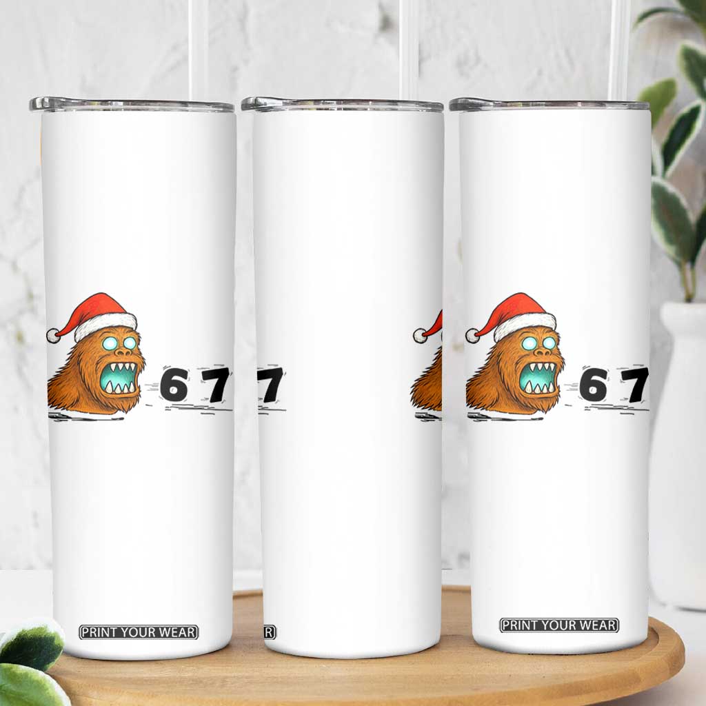 67 Six Seven Skinny Tumbler Funny Bigfoot Christmas TS14 Print Your Wear