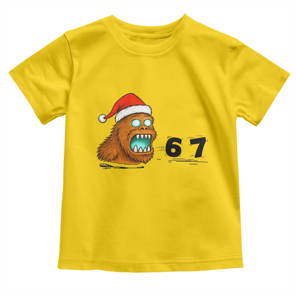 67 Six Seven Toddler T Shirt Funny Bigfoot Christmas TS14 Daisy Print Your Wear
