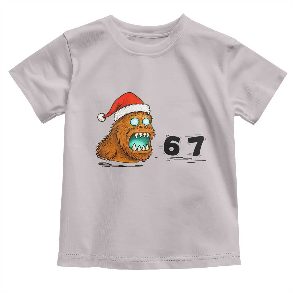 67 Six Seven Toddler T Shirt Funny Bigfoot Christmas TS14 Ice Gray Print Your Wear