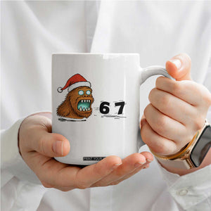 67 Six Seven Coffee Mug Funny Bigfoot Christmas TS14 Print Your Wear