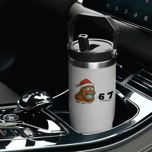 67 Six Seven Flip Straw Tumbler Funny Bigfoot Christmas TS14 Print Your Wear