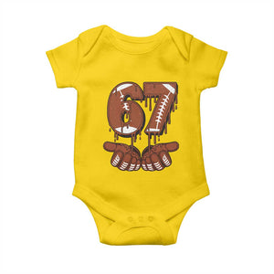 67 Six Seven Baby Onesie Funny Football Meme TS14 Daisy Print Your Wear