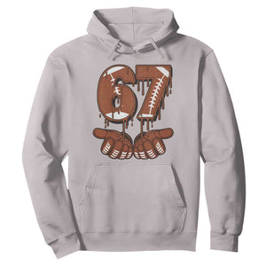 67 Six Seven Hoodie Funny Football Meme TS14 Ice Gray Print Your Wear