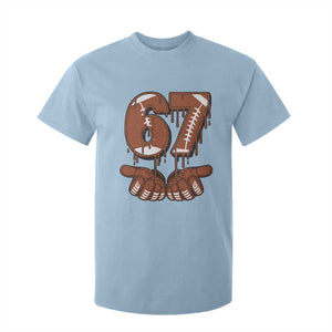 67 Six Seven T Shirt For Kid Funny Football Meme TS14 Light Blue Print Your Wear