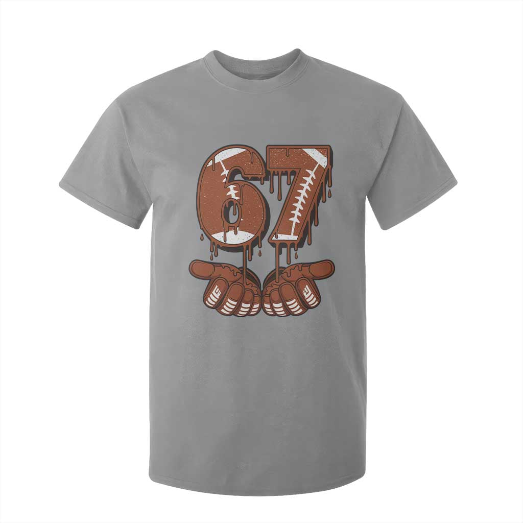 67 Six Seven T Shirt For Kid Funny Football Meme TS14 Sport Gray Print Your Wear
