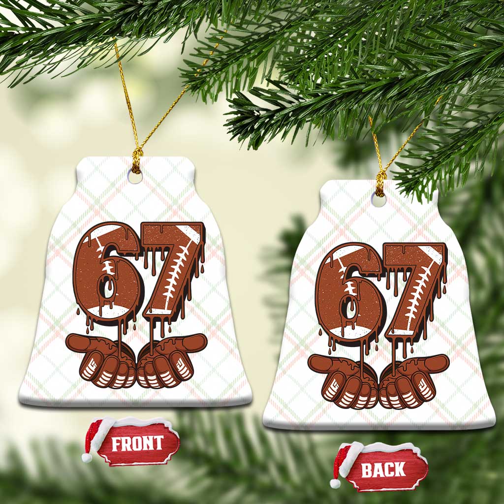 67 Six Seven Ceramic Ornament Funny Football Meme TS14 Print Your Wear