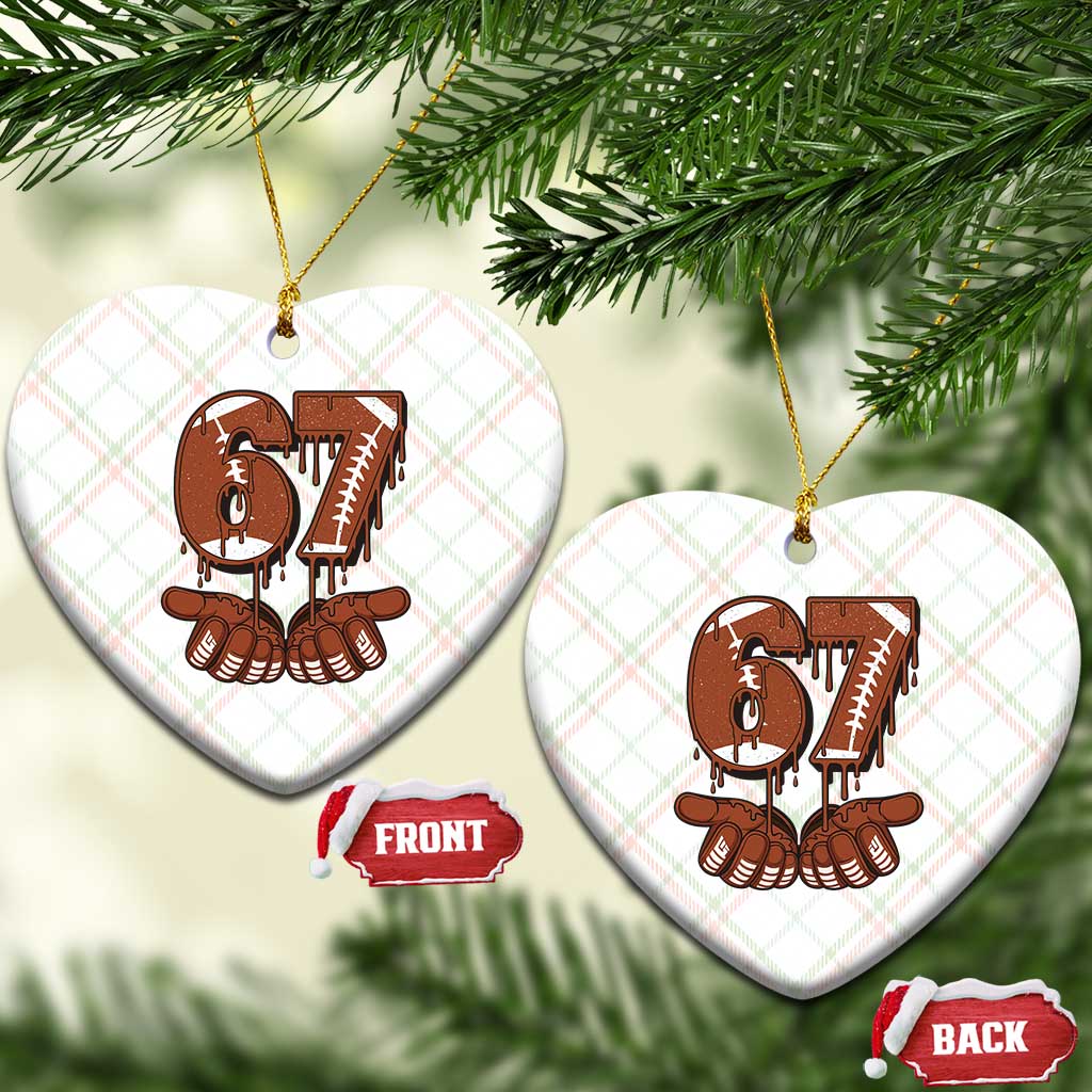 67 Six Seven Ceramic Ornament Funny Football Meme TS14 Print Your Wear