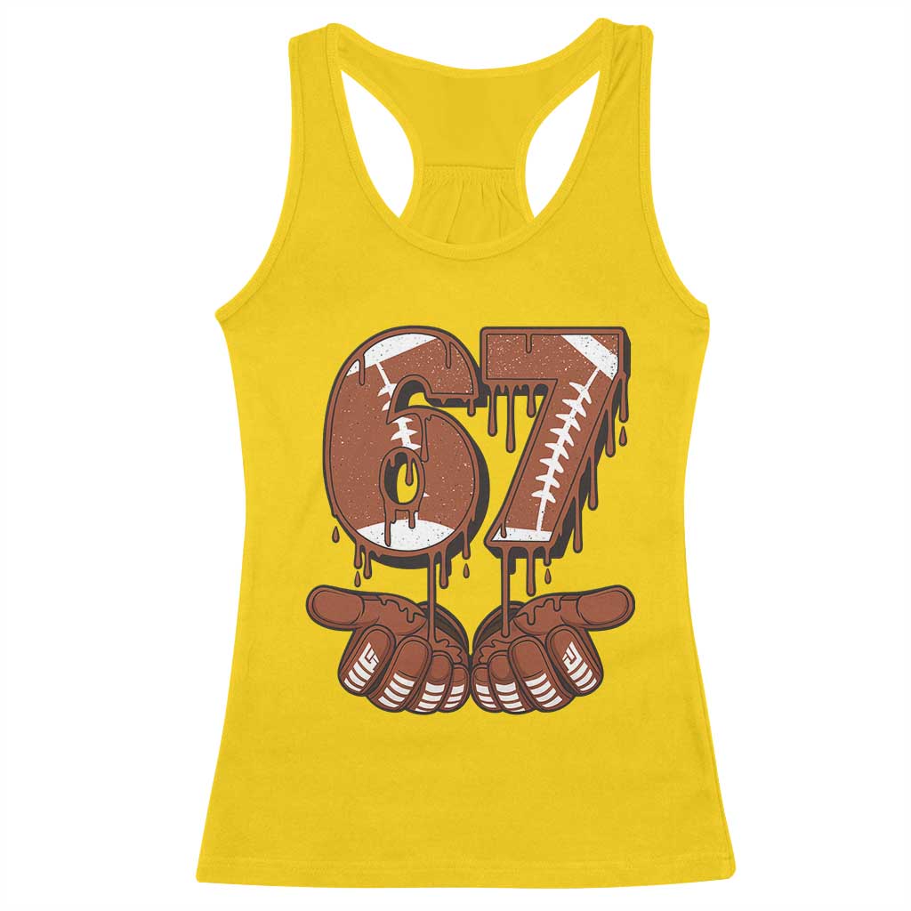 67 Six Seven Racerback Tank Top Funny Football Meme TS14 Daisy Print Your Wear