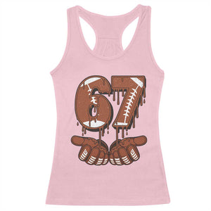 67 Six Seven Racerback Tank Top Funny Football Meme TS14 Light Pink Print Your Wear