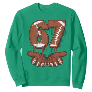 67 Six Seven Sweatshirt Funny Football Meme TS14 Irish Green Print Your Wear