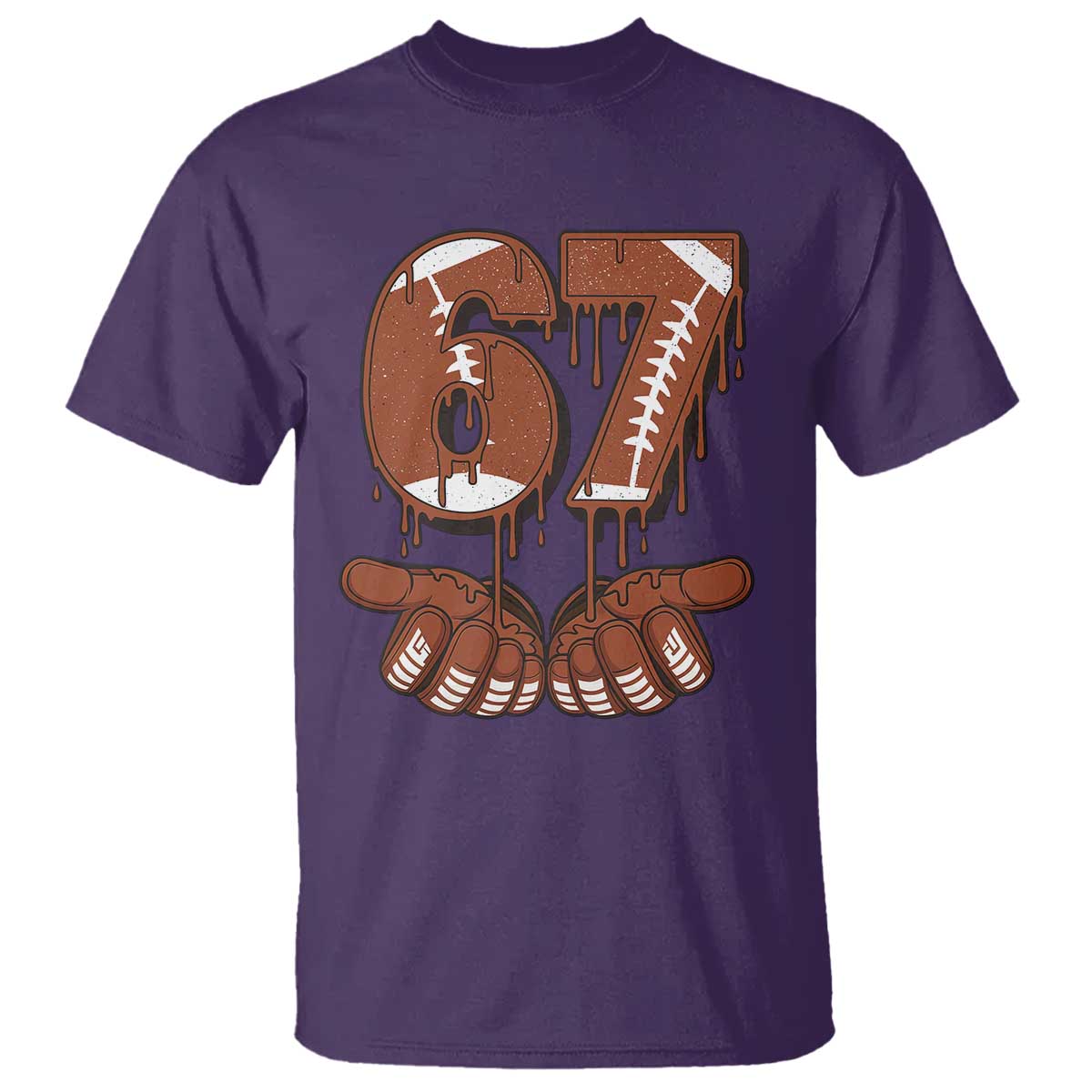 67 Six Seven T Shirt Funny Football Meme TS14 Purple Print Your Wear