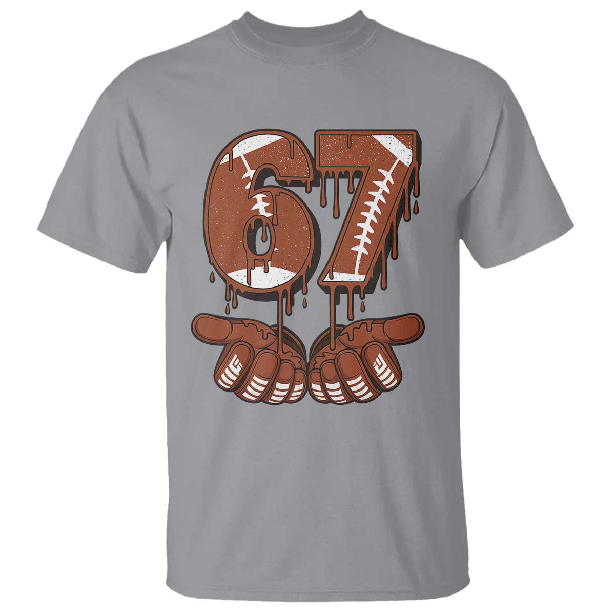 67 Six Seven T Shirt Funny Football Meme TS14 Sport Gray Print Your Wear