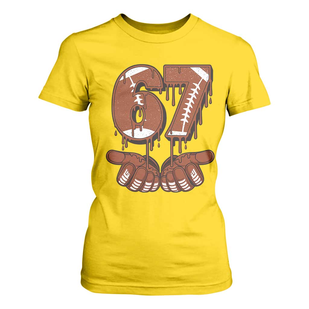 67 Six Seven T Shirt For Women Funny Football Meme TS14 Daisy Print Your Wear