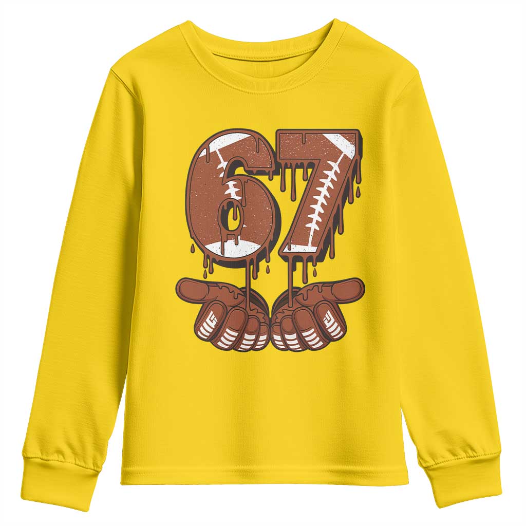 67 Six Seven Youth Sweatshirt Funny Football Meme TS14 Daisy Print Your Wear