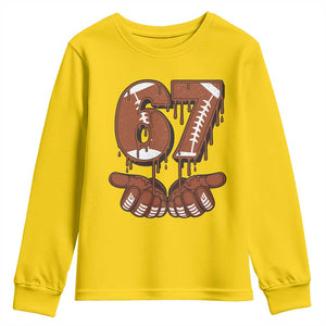 67 Six Seven Youth Sweatshirt Funny Football Meme TS14 Daisy Print Your Wear