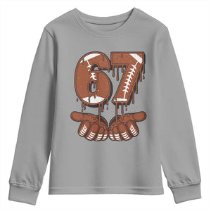 67 Six Seven Youth Sweatshirt Funny Football Meme TS14 Sport Gray Print Your Wear