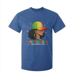 Afro African American T Shirt For Kid Unbothered By Negative Souls Black Sassy Queen TS14 Royal Blue Print Your Wear