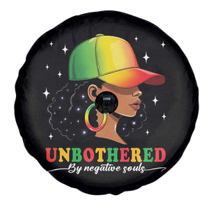 Afro African American Spare Tire Cover Unbothered By Negative Souls Black Sassy Queen TS14 Print Your Wear