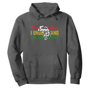 Black History Hoodie Dear Ancestors I Understand The Assignment TS14 Dark Heather Print Your Wear