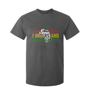 Black History T Shirt For Kid Dear Ancestors I Understand The Assignment TS14 Dark Heather Print Your Wear