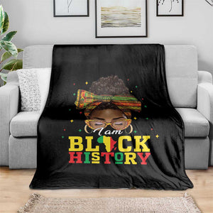 Black History Month Throw Blanket Messy Pun Afro African American TS14 Print Your Wear