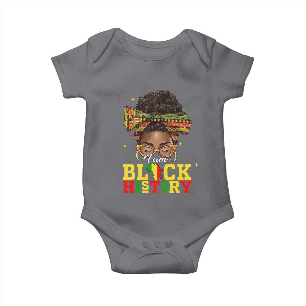 Black History Month Baby Onesie Messy Pun Afro African American TS14 Charcoal Print Your Wear