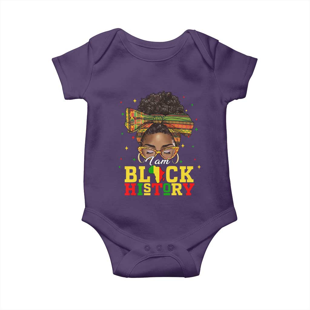 Black History Month Baby Onesie Messy Pun Afro African American TS14 Purple Print Your Wear