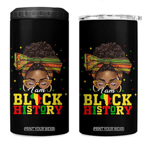 Black History Month 4 in 1 Can Cooler Tumbler Messy Pun Afro African American TS14 One Size: 16 oz Black Print Your Wear