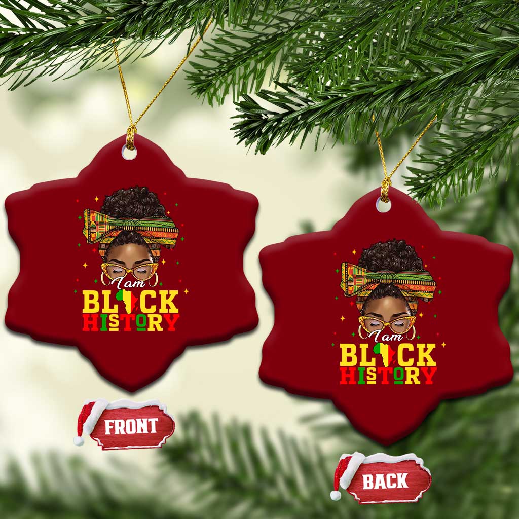 Black History Month Ceramic Ornament Messy Pun Afro African American TS14 Print Your Wear