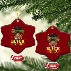 Black History Month Ceramic Ornament Messy Pun Afro African American TS14 Print Your Wear