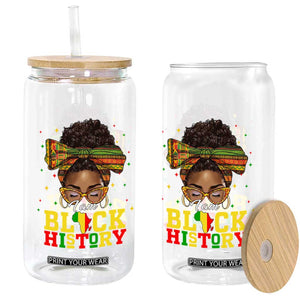 Black History Month Glass Can Messy Pun Afro African American TS14 Print Your Wear