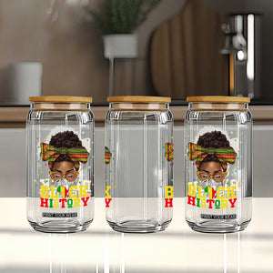 Black History Month Glass Can Messy Pun Afro African American TS14 Print Your Wear