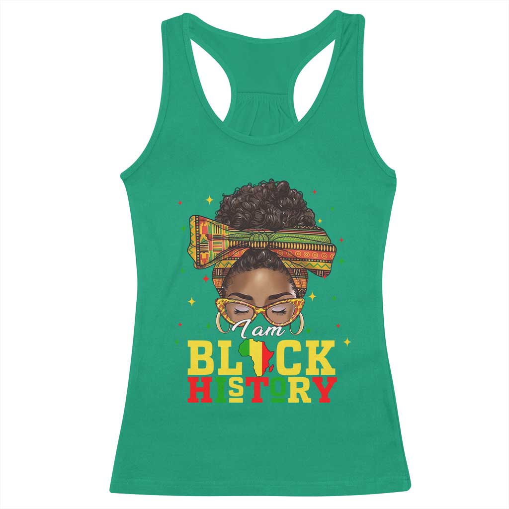 Black History Month Racerback Tank Top Messy Pun Afro African American TS14 Irish Green Print Your Wear