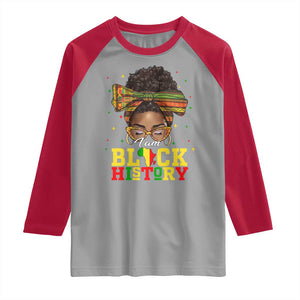 Black History Month Raglan Shirt Messy Pun Afro African American TS14 Sport Gray Red Print Your Wear