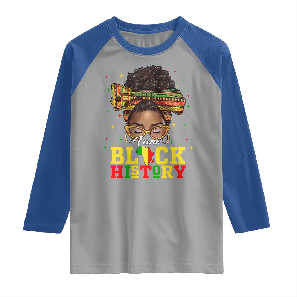 Black History Month Raglan Shirt Messy Pun Afro African American TS14 Sport Gray Royal Print Your Wear